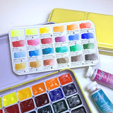 White Nights Watercolour 1ml Pan Set x24