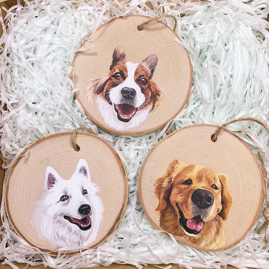 Custom Pet Portrait on Wood